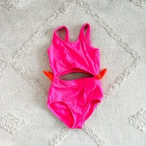 Cat & Jack Vibrant Pink One Piece Swimsuit